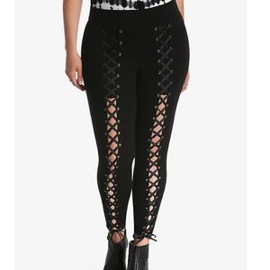 Torrid lace up pixie pants.